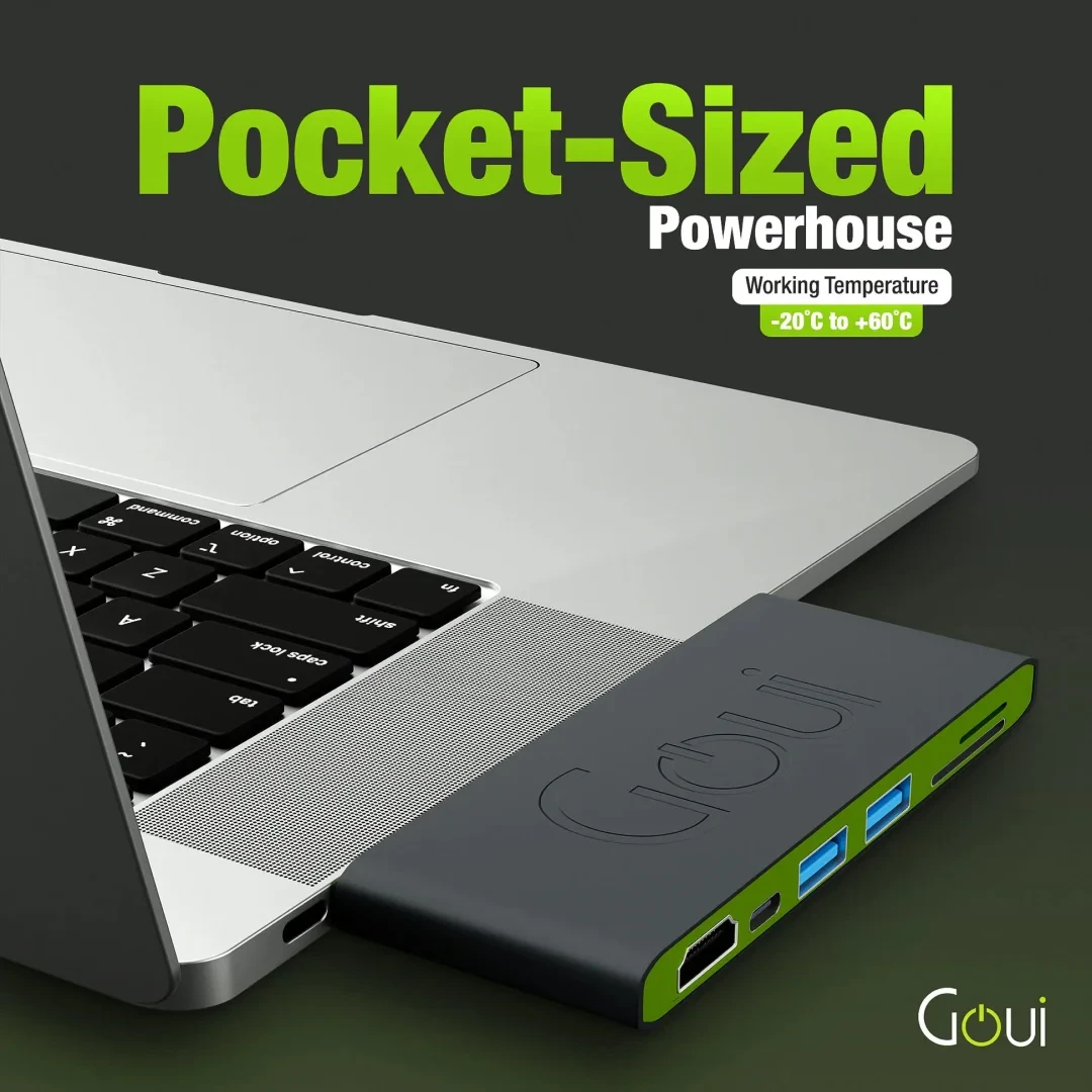 Goui Hubi Adaptateur Multiport USB-C 6-en-1